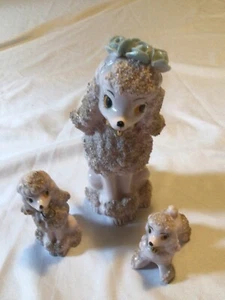 MCM Brincco Spaghetti Pudel Figuren ~ 3 ~ Made in Japan ~ Vintage ~ Sehr guter Zustand! - Bild 1 von 14