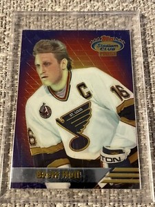1993 Topps Stadium Club Finest BRETT HULL #3 STL Blues HOF