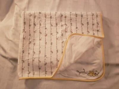 Gymboree Manta Bebé Brillo Oso de Peluche 2002 Blanco Amarillo Luna Estrella Foto 1 de 4