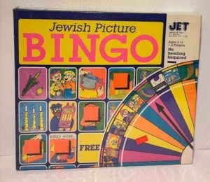 JET Jewish Picture Bingo Vintage Board Game Ed Toys New! - Picture 1 of 2