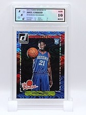 2014-15 Donruss The Rookies Swirlorama Joel Embiid 76ers RC Rookie Gem mint 10