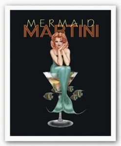 Sirena Martini di Ralph Burch immagine dimensioni 11" x 14" - Foto 1 di 1