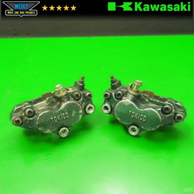 OEM TOKICO 93-97 KAWASAKI NINJA ZX6 600 FRONT DISC BRAKE CALIPERS LEFT RIGHT ~ D - Image 1 of 4