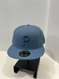 Pittsburgh Pirates New Era Hat Cap 59Fifty MLB Baseball Size 7 1/2 NWT BLUE - Picture 1 of 6