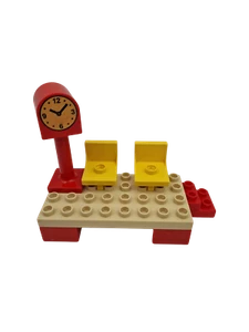Lego® Duplo TREN AZUL FERROCARRIL Locomotora de tren plataforma de la estación d - Imagen 1 de 1