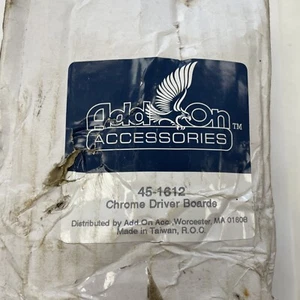 ADD ON ACCESSORIES 45-1612 Chrome Driver Boards Goldwing GL 1800 NEW IN PACKAGE - Picture 1 of 8