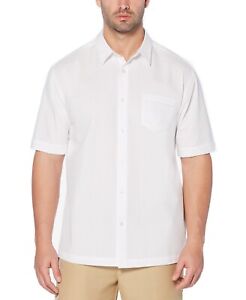 CUBAVERA Mens Vertical Seersucker Pocket Shirt Short Sleeve Big & Tall Size XLT