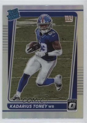 2021 Panini Donruss Rated Optic Holo Preview Kadarius Toney #P-264 Rookie RC - Image 1 of 2