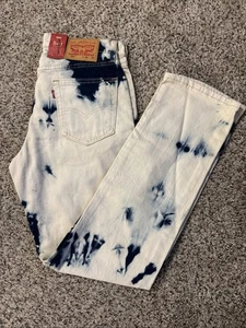NWT-Levi's 541 Athletic Taper Bleach Washed Stretch Denim Jeans - Size 30x32 - Picture 1 of 8