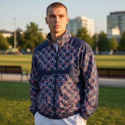 Mens Fila Jimmy Jazz Paride Windbreaker Track Jacket Medium  - Image 1 of 4