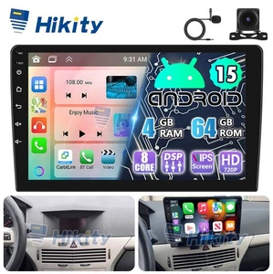 Radio de coche 9" 8 núcleos 4+64 GB CarPlay Android 15 GPS NAVI WIFI RDS para Opel Astra H - Imagen 1 de 18