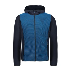 CMP Men's Man Hybrid Jacket Fix Hood Dark Blue Jacket Size - Picture 1 of 3
