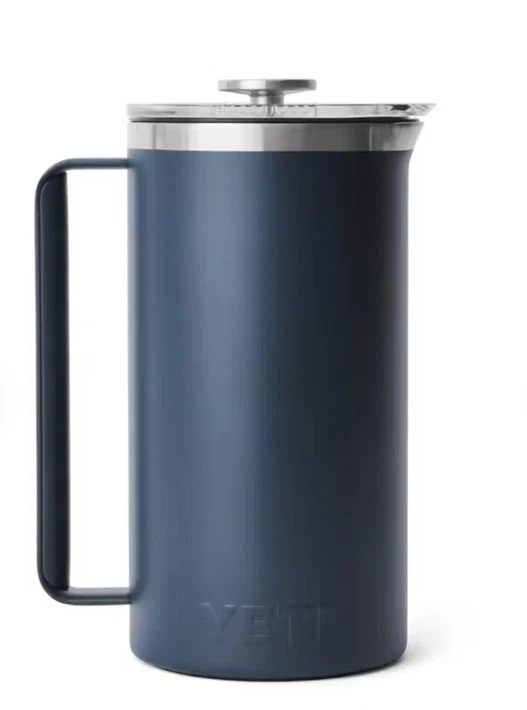 Yeti 64 Oz French Press, Navy- NEW - Image 1 of 1