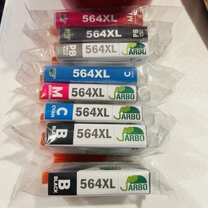 Jarbo Ink Lot Cartridges 564XL HP Compatible Black Mag Cyan Blk Photo Sealed - Picture 1 of 5
