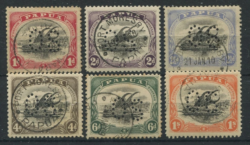 PAPUA OFFICIAL 1908-10 O4/09 FINE USED - Image 1 of 1