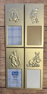 Winnie Puuh Gold Bilderrahmen 4 Stück Pooh Eeyore Tigger Beste Freunde 4x6 - Bild 1 von 13
