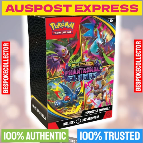 FRIYAY20/22 SALE 💥Pokemon Mega Evolutions Phantasmal Flames Booster Bundle - Image 1 of 1