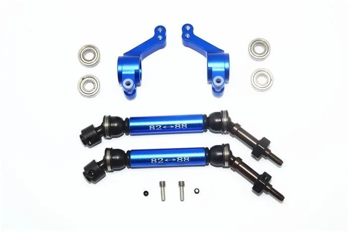 GPM TRAXXAS Rustler/Slash 4x4 Stahl CVD Alu-Antriebswelle mit Radträger hinten b - Bild 1 von 1