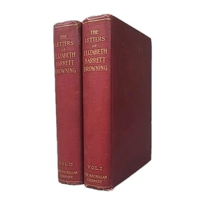 The Letters of Elizabeth Barrett Browning - 2 Vols. (Macmillan, 1898)  Very Good - Picture 1 of 22