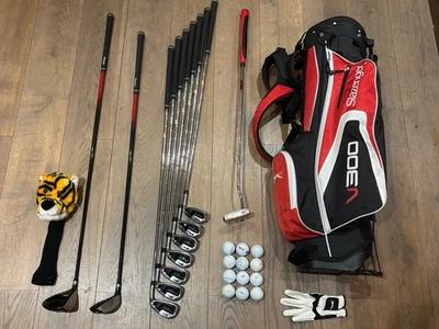 Mens RH Slazenger V300 + Odyssey Full Golf Clubs Set + Slazenger Golf Stand Bag - Image 1 of 4