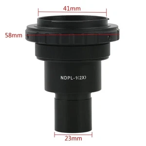 2X SLR Camera T2 Mount Eyepiece Adapter 23.2/30/30.5mm Microscope Canon Nikon - - Picture 1 of 15