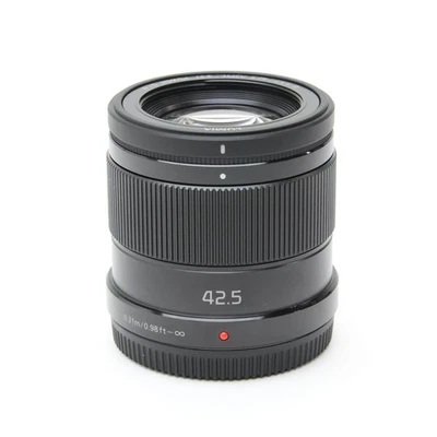 Panasonic Lumix G 42.5mm F/1.7 ASPH. POWER O.I.S. Black (MFT) -MINT- #259 - Image 1 of 4