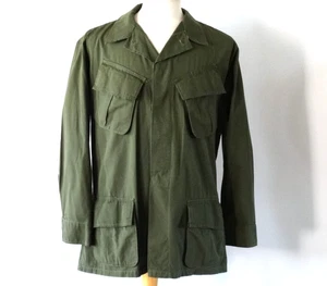 Military Vietnam OG 107 Coat Combat Tropical Poplin Slant Pocket Rip Stop - Bild 1 von 14