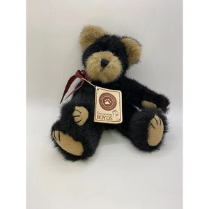 Boyd Bear with tag Vintage Retired Ruskin K. Woodruff Brown Black Jointed - Picture 1 of 11