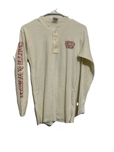 Vintage 1980S Smith & Wesson Beats Four Aces Long Sleeve Quarter Button Up Shirt - Picture 1 of 7