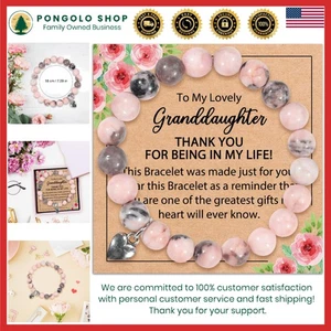 Nipote Regali dalla Nonna, Bracciale Nipote Pietra Naturale Bracele... - Foto 1 di 8