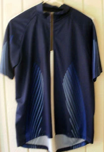 CRANE ~ blau FAHRRADSHIRT TRIKOT ~ 1/4 Reißverschluss vorne ~ Herren Medium ~ sehr schön!! - Bild 1 von 3