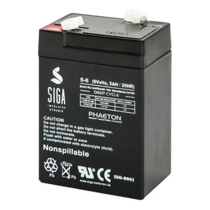 Blei AGM-Gel Akku 6V 5Ah Batterie USV Rasen Solar Notstrom Mäher 4,5Ah 4Ah 6Volt - Bild 1 von 5