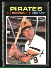 Bill Mazeroski 1971 Topps Baseball Pittsburgh Pirates Card #110