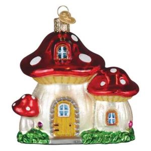 Mushroom House Ornament - Picture 1 of 5