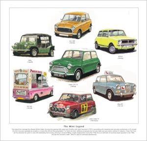 Impresión de bellas artes que representa LA MINI LEYENDA - 1275GT Moke Monte Carlo Cooper 1071 S - Imagen 1 de 1