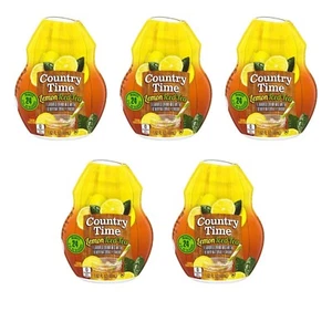 Country Time Lemon Iced Tea Liquid Water Enhancer - 5 PACK 1.62fl Each Drink Mix - Picture 1 of 3