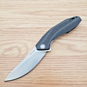 Kershaw Tumbler Folding Knife 3.25" D2 Tool Steel Blade G10/Carbon Fiber Handle - Picture 1 of 10