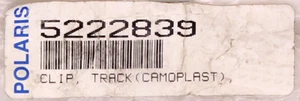Genuine Polaris Track Flat Clip Part Number - 5222839 - Picture 1 of 2
