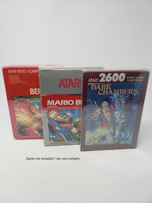 10 PCS BOX PROTECTOR FOR ATARI 2600 CIB CLEAR PLASTIC CASE - Image 1 of 4