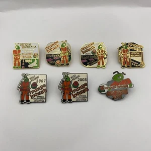 Lot of 7 Rose Parade Orange Locust Official Mechanics Lapel Pins 2001-2011 - Picture 1 of 3