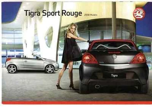 Vauxhall Tigra Sport Rouge Sales Brochure 2008 - 5 sides - Picture 1 of 2