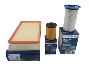 Audi A3 1.6 TDI Service Kit Oil Air Fuel Filter 2012 Onwards BOSCH - Picture 1 of 6