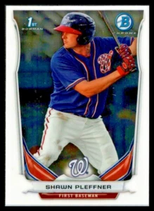 2014 BOWMAN CHROME MINI #180 SHAWN PLEFFNER WASHINGTON NATIONALS - Picture 1 of 2
