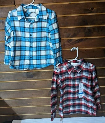 Camisas de vestir de franela para niño 4T Jumping Bean  Foto 1 de 4