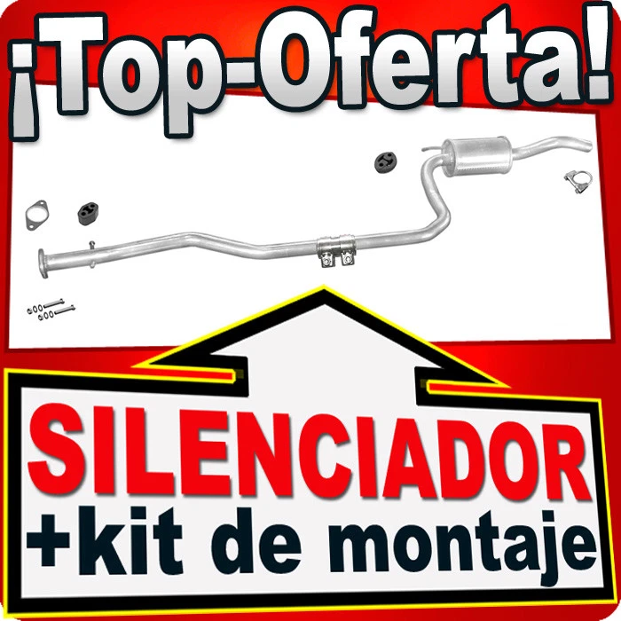 Silenciador intermedio para FORD FIESTA IV MAZDA 121 1.25 16V 1.3 1996-02 Escape - Imagen 1 de 1