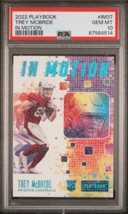 2022 Panini Playbook Trey McBride RC PSA 10 Case Hit POP 1 - Bild 1 von 2