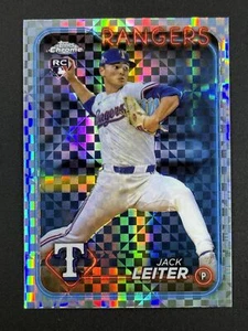 JACK LEITER RC 2024 Topps Chrome Update X-Fractor #USC105 Texas Rangers - Picture 1 of 2