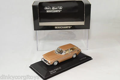 . MINICHAMPS VOLVO P 1800 ES P1800 ESTATE 1971 ORO METALLIZZATO MINT BOXED - Immagine 1 di 4