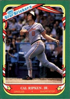 1987 Fleer STAR STICKERS #101 Cal Ripken Jr BALTIMORE ORIOLES (oc) - Image 1 of 2