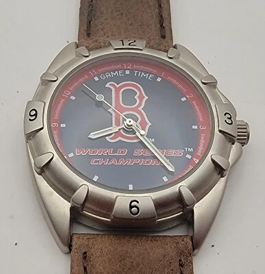 Boston Red Sox 2004 World Series Champions Men’s Game Time Watch F938061 RUNS - Image 1 of 3